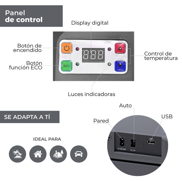 Cooler Eléctrico Queulat Gris