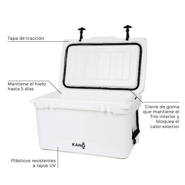 Cooler O´Higgins 45QT Blanco