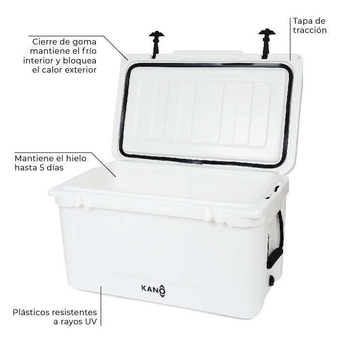 Cooler Rígido San Rafael 65QT Blanco