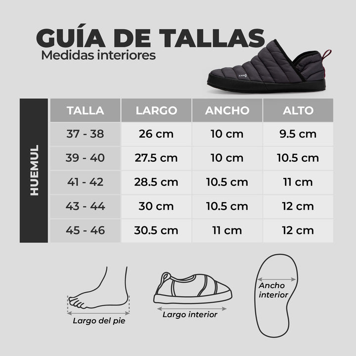 Pantuflas Outdoor Caña Alta Huemul Gris