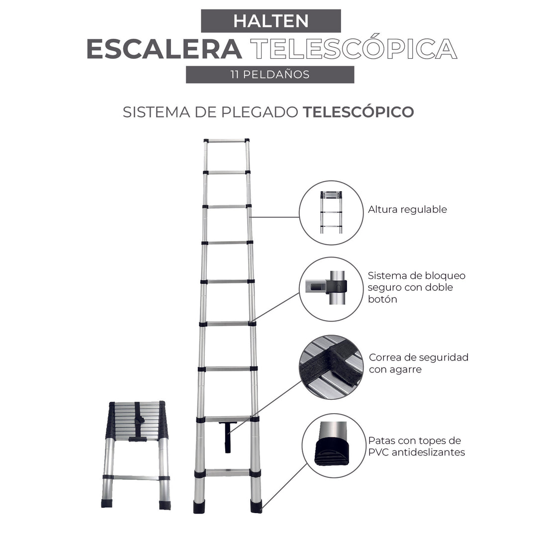 Escalera Telescópica 3,2 Mts Motorhome