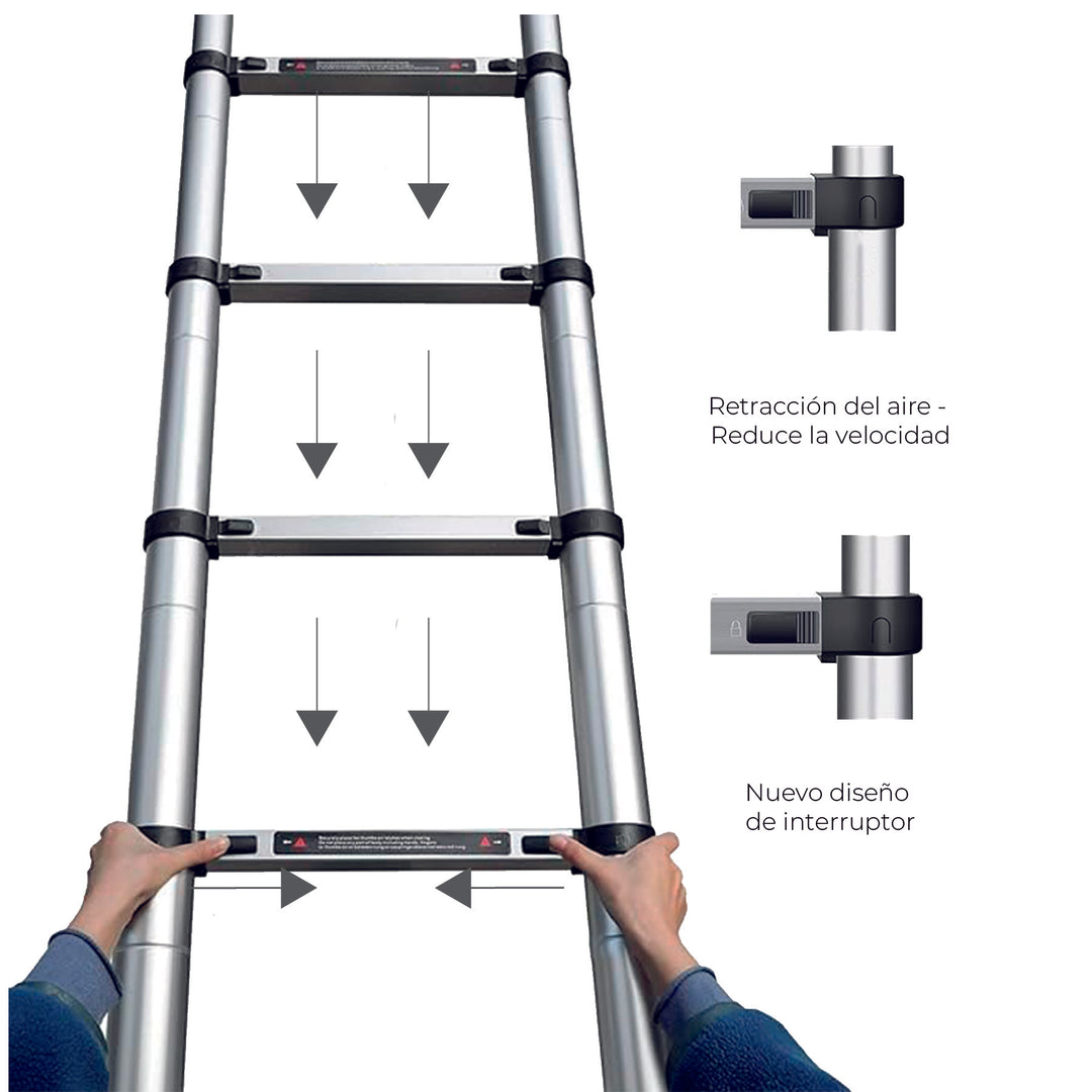 Escalera Telescópica 3,2 Mts Motorhome