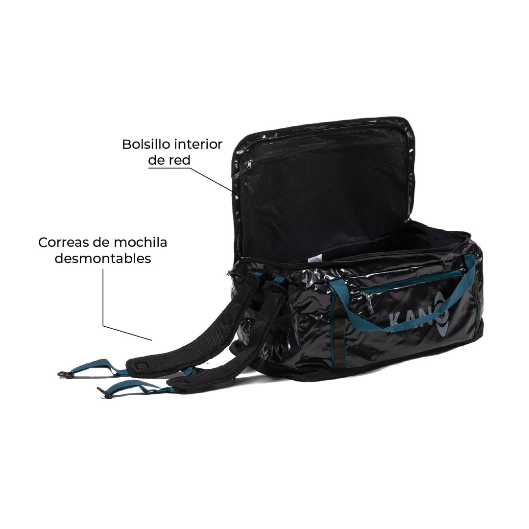 Bolso Mochila Impermeable 80L Roy Negro