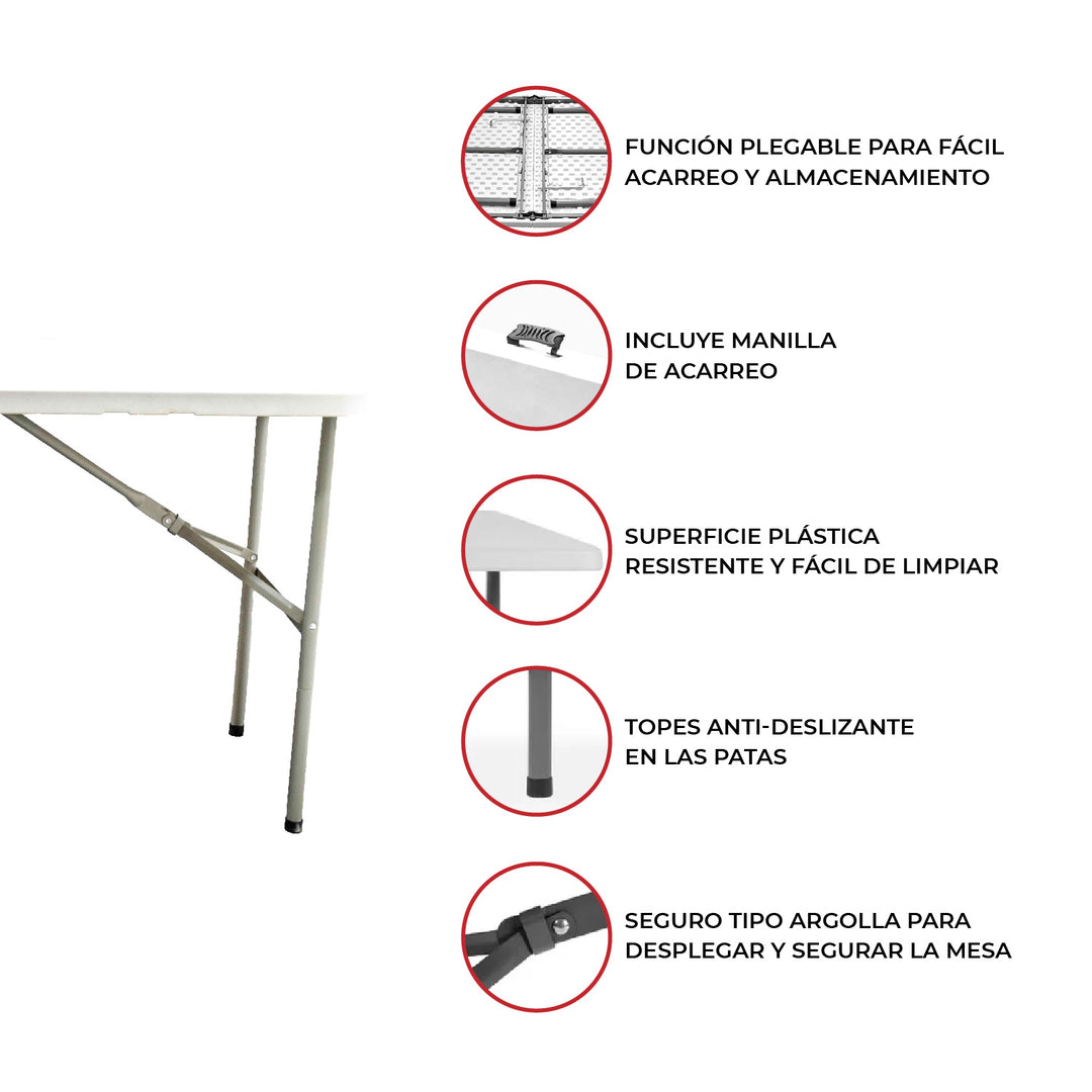 Mesa Plegable Multifuncional 120 Cm Mocha