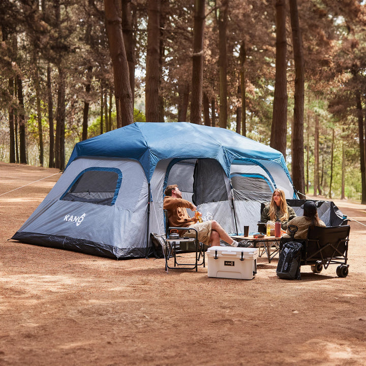 Combo Carpa Automática Lauca para 12 Personas + Colchón Eléctrico Queen + Colchón Eléctrico Individual