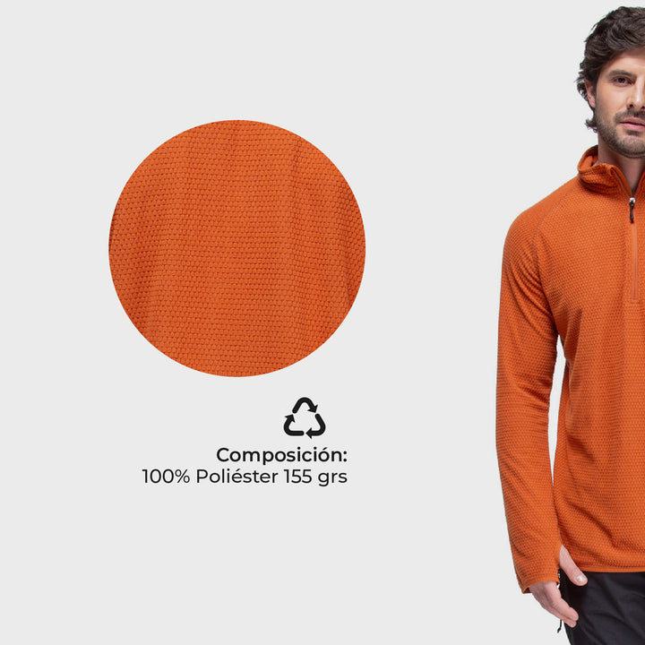 Polerón Nano Fleece Tineo Terracota