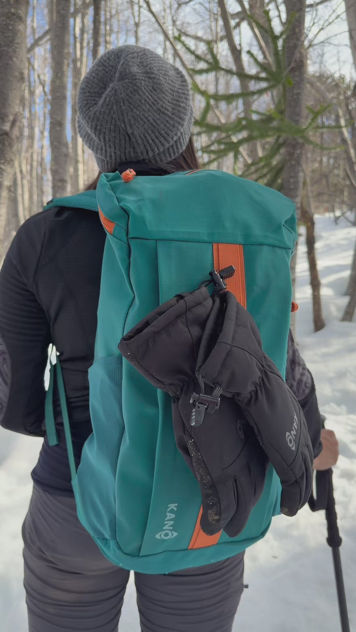 Mochila Outdoor 25L Andes Verde/Naranja