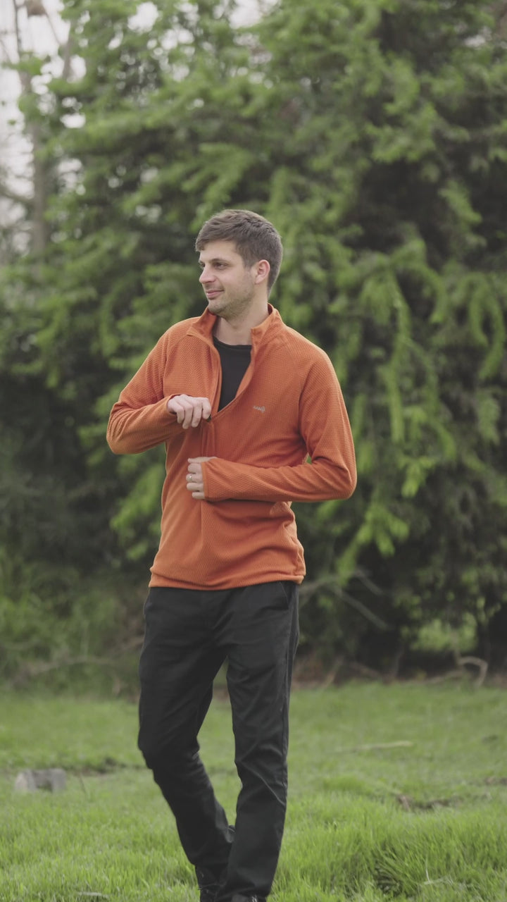Polerón Nano F 1/4 Zip Tineo Terracota