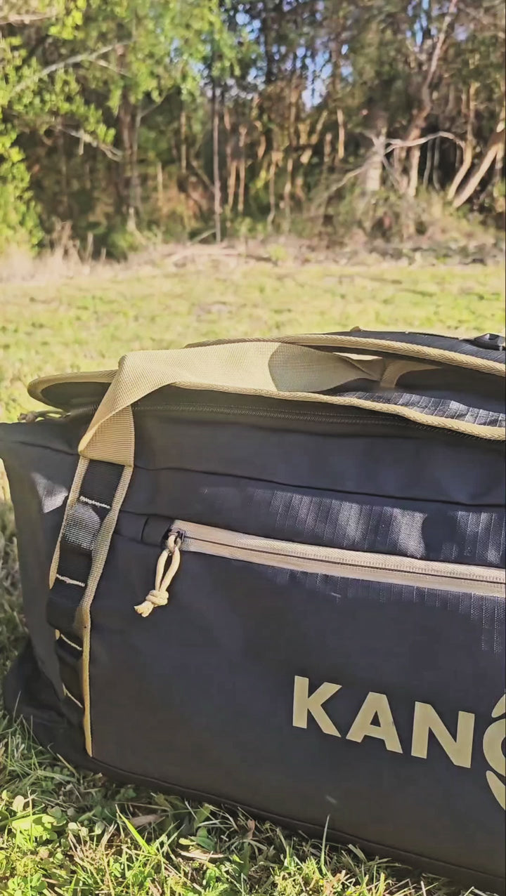 Bolso Convertible en Mochila 80L Roy Negro/Beige