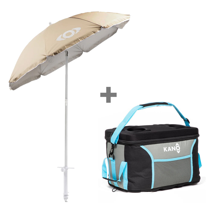 Combo Quitasol de Playa Rapel + Soft Cooler 45L Tyndall