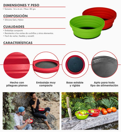Set 2 Bowl Plegables Lucuma - Atakama Outdoor