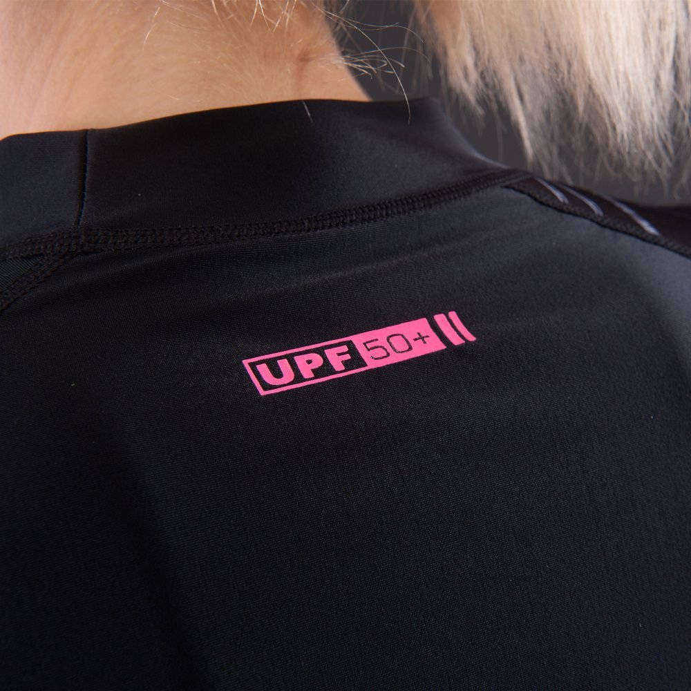 Polera Lycra Illusion Negro Mujer